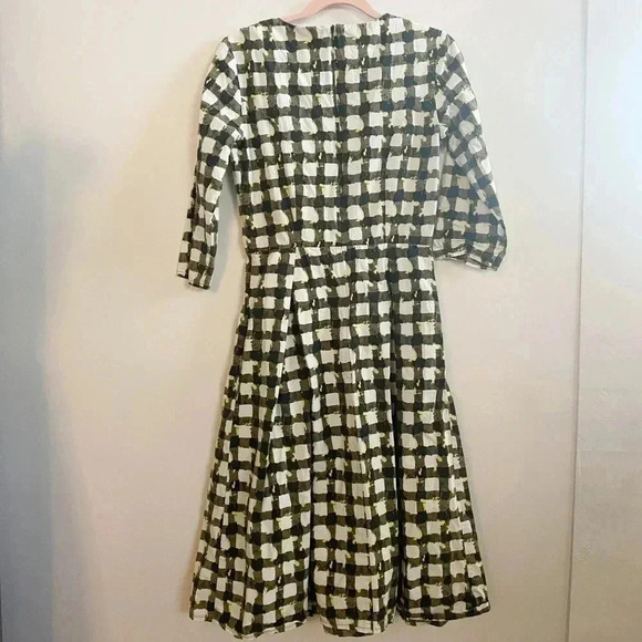 ASOS abstract plaid midi dress 4 - Picture 3 of 4